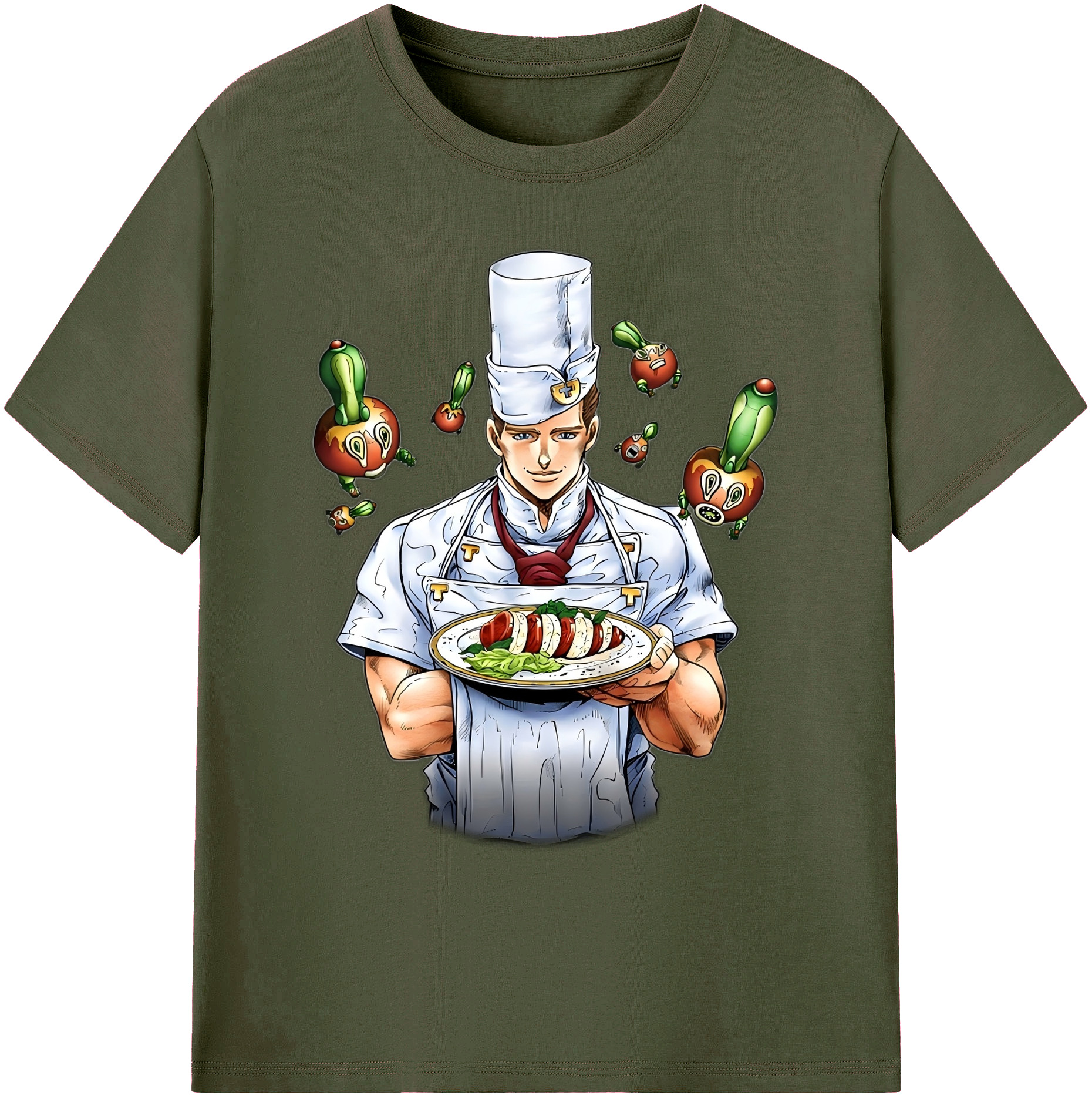 （画像用） ジョジョの奇妙な冒険 Tonio Trussardi JoJo's Bizarre Adventure トニオ?トラッサルディ 綿100％ メンズ半袖Tシャツ｜肌触りやわらか＆通気性